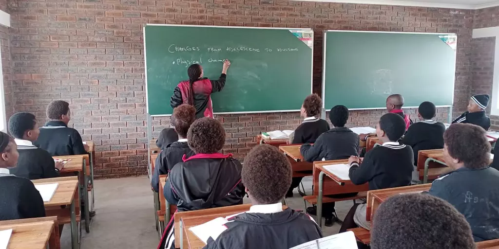 Ekuphumleni School, Klassenzimmer