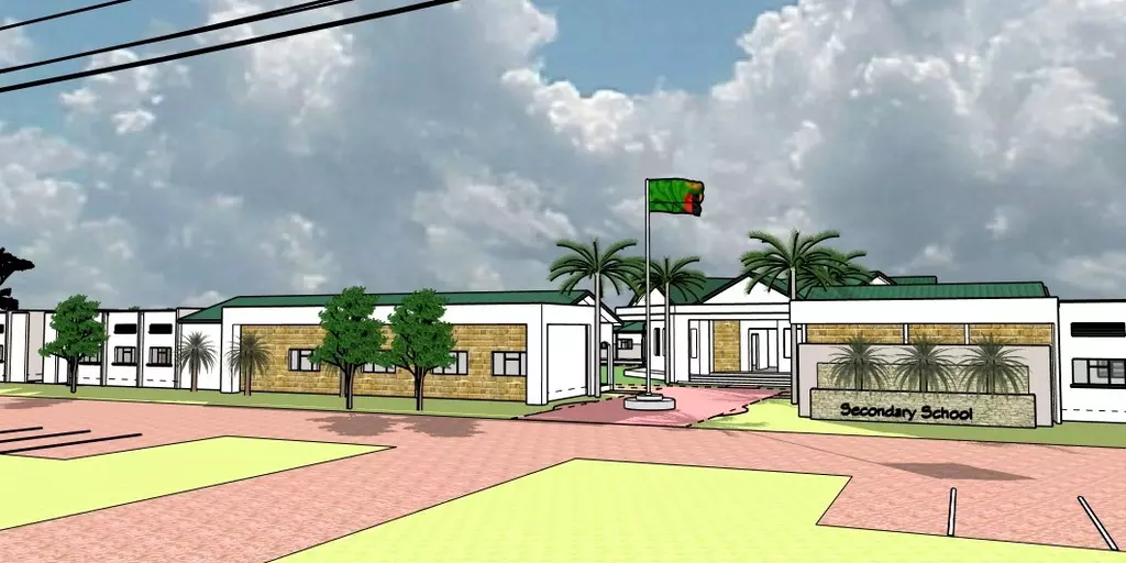 3-D model of the Choma secondary school