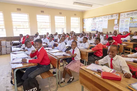 Class at Sada Primary in Whittlesea, a school supported by the Umckaloabo Foundation