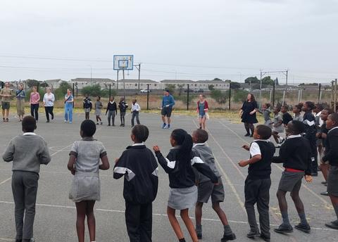 "Scouts in Schools" during afternoon activities at Mokone Primary School