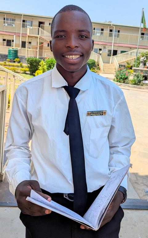 Ackim Ngami, student at St. Francis and Clare School, is a math genius.