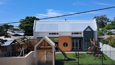 View of the newly opened Montessori preschool in Walmer Township, South Africa