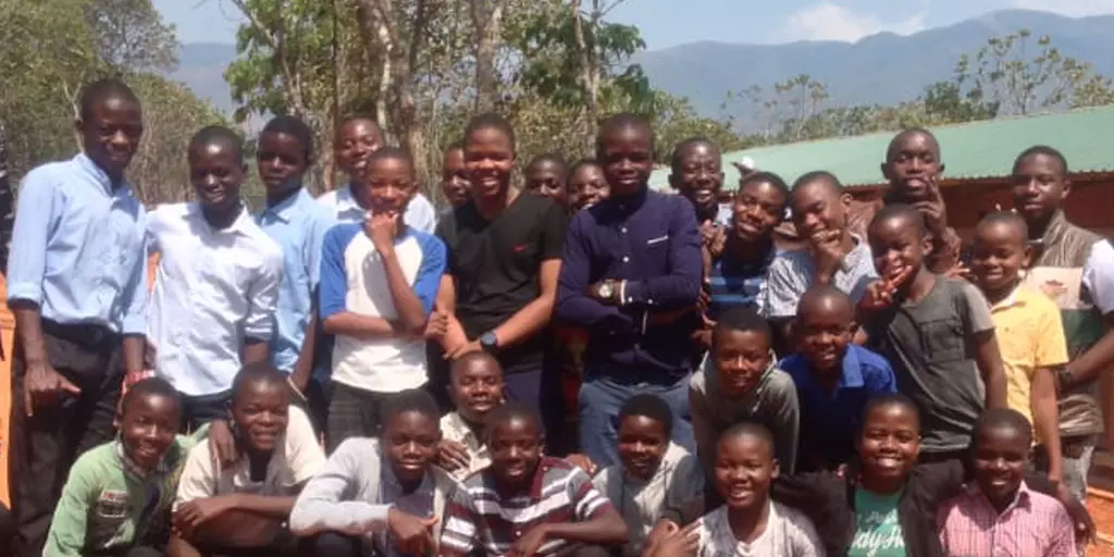 Schüler der Sankt Mauritius Schule in Malawi