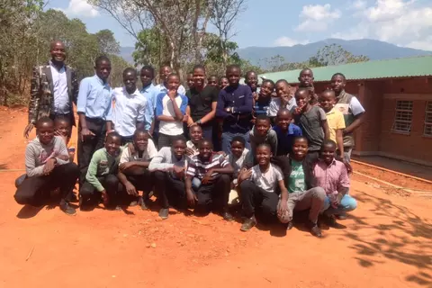 Schüler der Sankt Mauritius Schule in Malawi