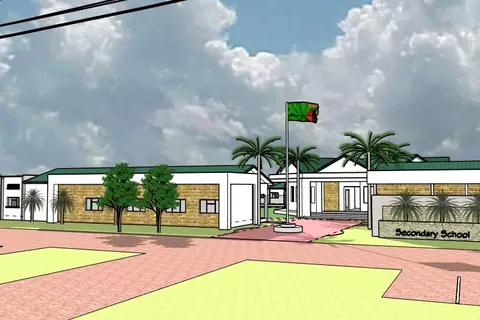 3D-Plan der Sekundarschule in Choma