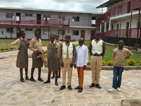 Schüler der St. Francis and Clare Secondary School in Lusaka