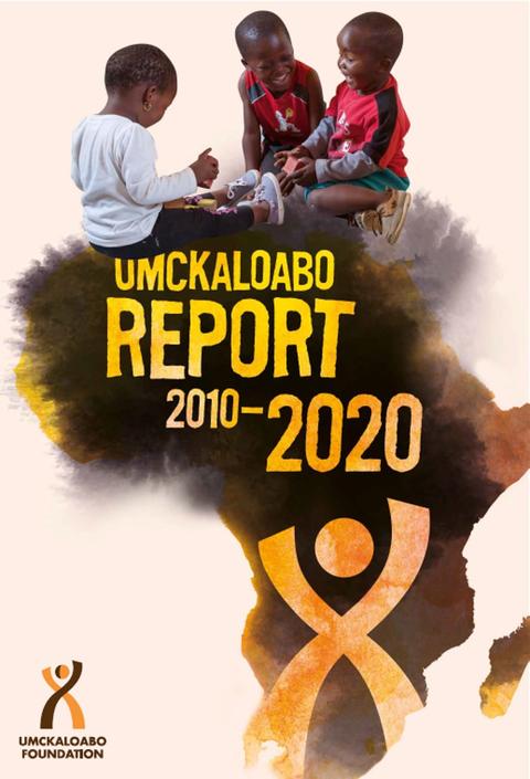 Cover page of the 2010-2020 report of the Umckaloabo Foundation