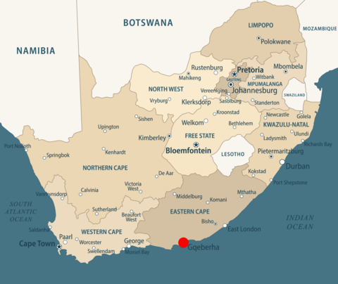 Landkarte von Südafrika