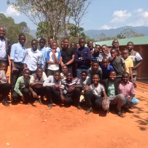 Schüler der Sankt Mauritius Schule in Malawi